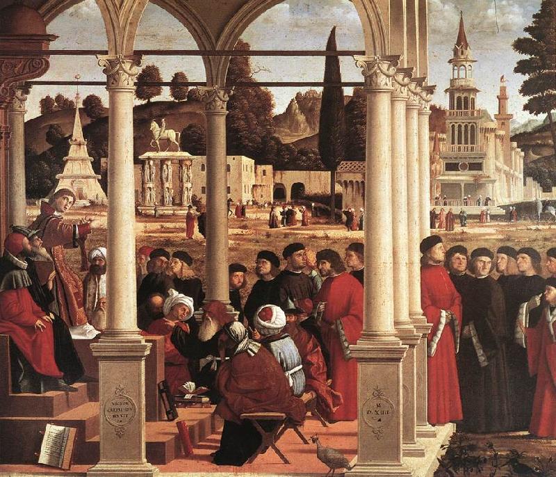 CARPACCIO, Vittore Disputation of St Stephen  fgh oil painting picture